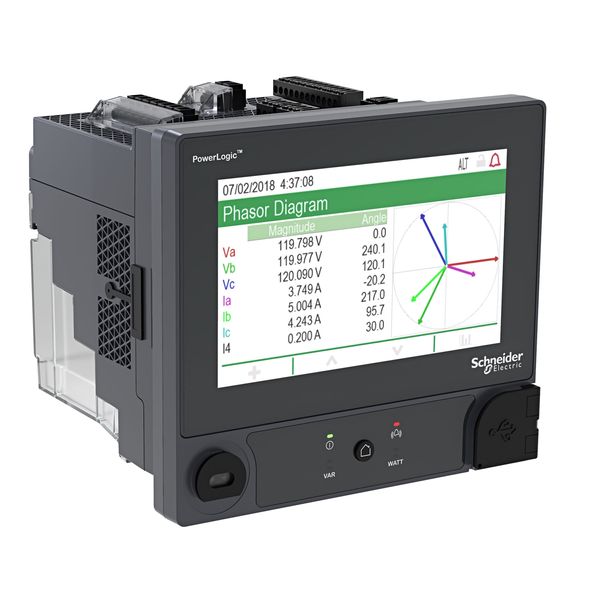 PowerLogic™ ION9000 meter, DIN mount, 192 mm display, B2B adapter, HW kit image 3