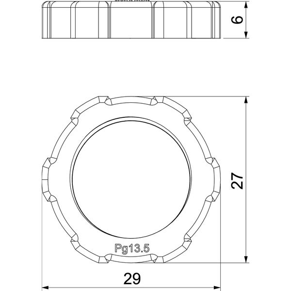 116 PG13.5 Locknut  PG13,5 image 2