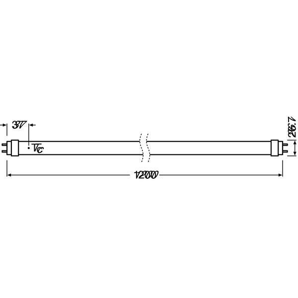 SubstiTUBE T8 EM MOTION SENSOR 13.1 W/4000 K 1200 mm image 5