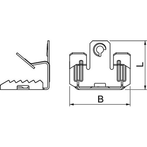 BCUIT 14-20 M6 Beam clamp with female thread M6 14-20mm image 2