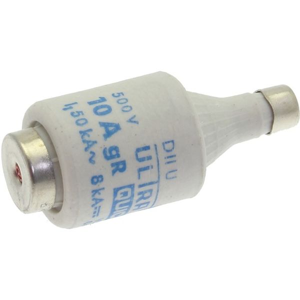 Fuse-link, LV, 10 A, AC 500 V, D2, aR, IEC, ultra rapid image 2