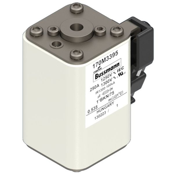 Fuse-link, high speed, 350 A, AC 1250 V, compact size 1, 45 x 59 x 75 mm, aR, IEC, UL, single indicator image 2