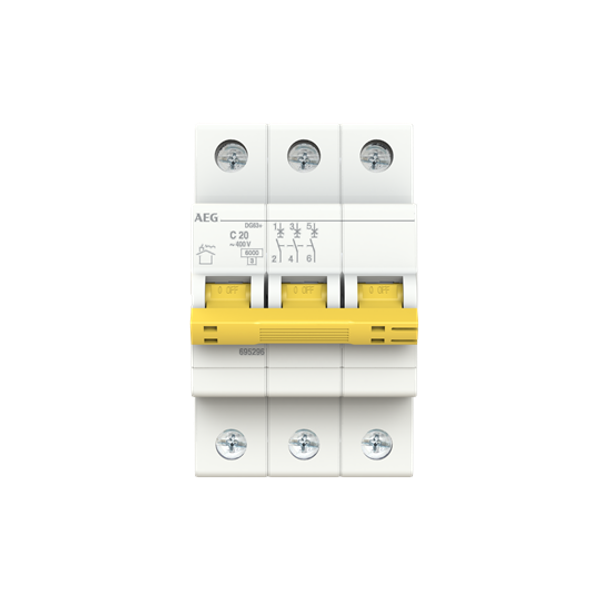 DG63+ C20 Miniature Circuit Breaker image 1