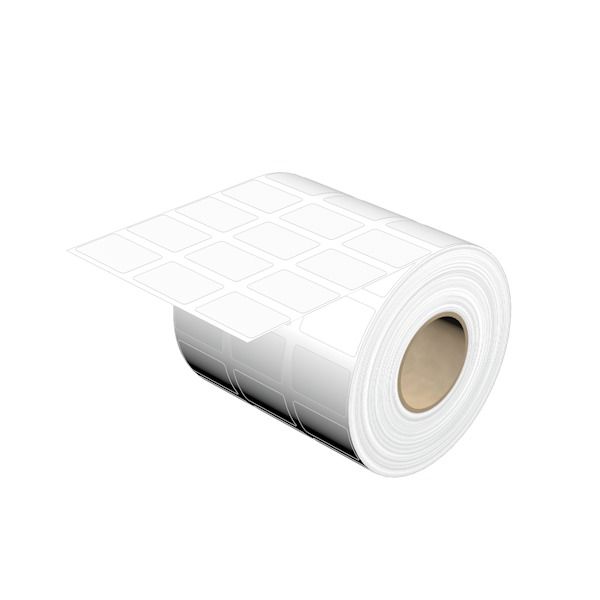 Device marking, Self-adhesive, halogen-free, 30 mm, Polyester, white image 1