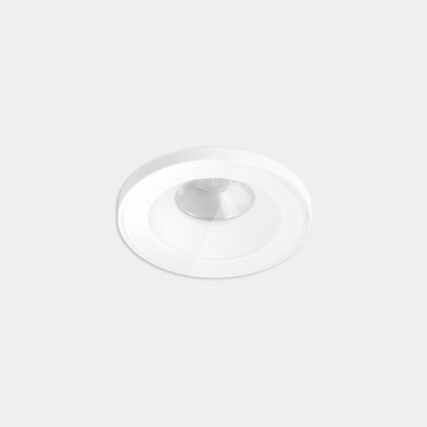 Downlight Play IP65 Glass Round Fixed 11.9W LED neutral-white 4000K CRI 90 33.6º PHASE CUT White IP65 1258lm image 1