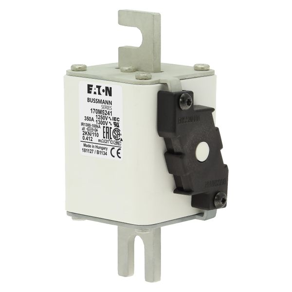 Fuse-link, high speed, 350 A, AC 1250 V, size 2, 61 x 77 x 138 mm, aR, DIN, IEC, single indicator image 5