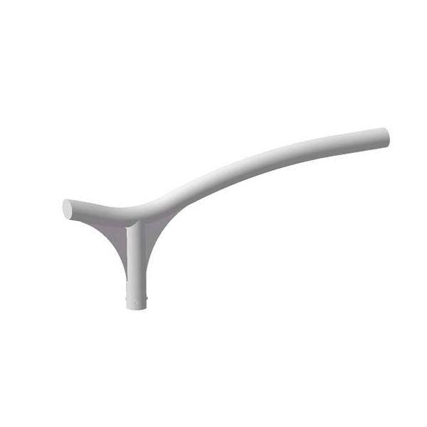 STREET [O3] - SINGLE POLE HEAD BRACKET - 1 m - GRAPHITE GREY image 2