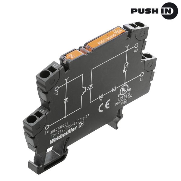 Solid-state relay, 110 V DC ±20 %, Varistor, Reverse polarity protecti image 2