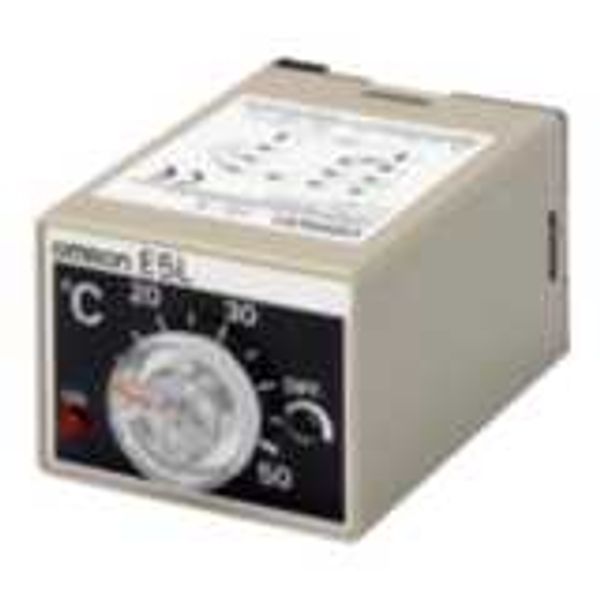 Electronic thermostat with analog setting, (45x35)mm, 0-100deg, socket image 3