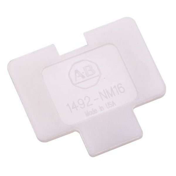 Allen-Bradley 1492-NM16 Terminal Block End Barrier, White, for CAM1, CAM1L, CA2, CAM2, CD2 image 1