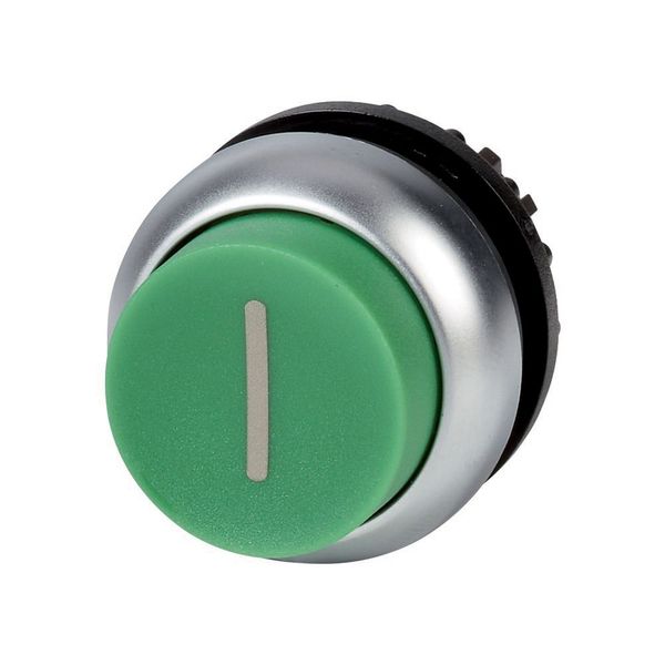 Pushbutton, RMQ-Titan, Extended, momentary, green, inscribed, Bezel: titanium image 6