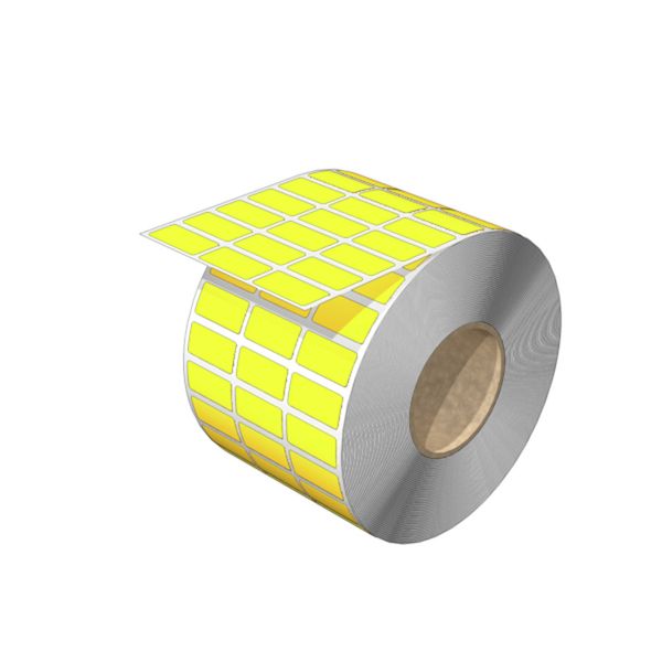 Device marking, Self-adhesive, 20 mm, Cotton fabric, yellow image 1