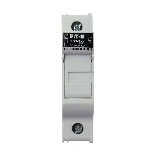 Fuse-holder, LV, 30 A, AC 600 V, 10 x 38 mm, CC, 1P, UL, DIN rail mount image 3