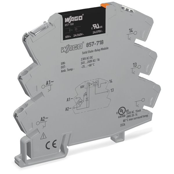 Solid-state relay module Nominal input voltage: 230 V AC/DC Output vol image 2