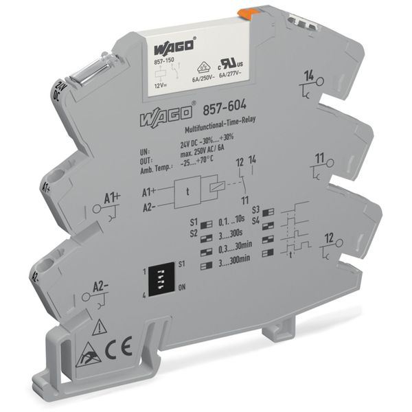 Timer relay module Nominal input voltage: 24 VDC Limiting continuous c image 2