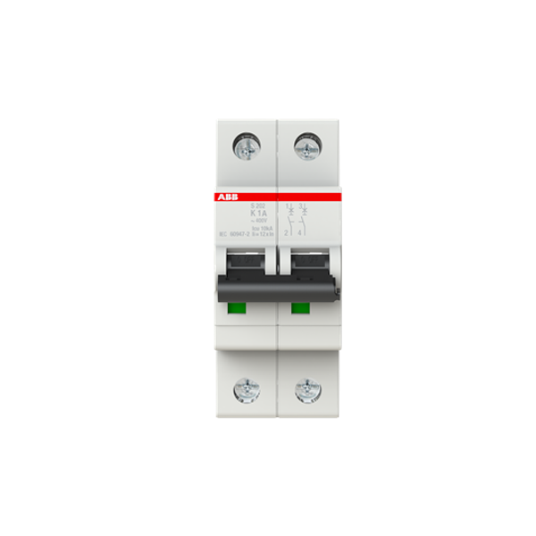 S202-K1 Miniature Circuit Breaker - 2P - K - 1 A image 5