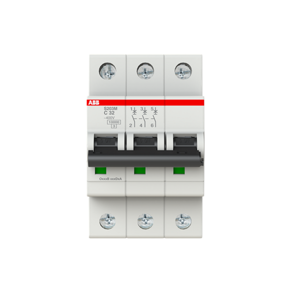 S203M-K16 MTB Miniature Circuit Breaker - 3P - K - 16 A image 1