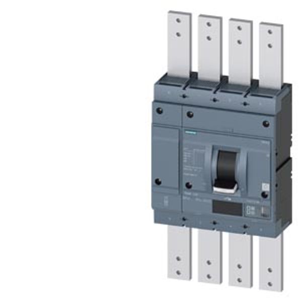 circuit breaker 3VA2 IEC Frame 1250 breaking capacity class C Icu=110 kA @ 415 V 4-pole line protection ETU550  LSI In=1250 A image 1