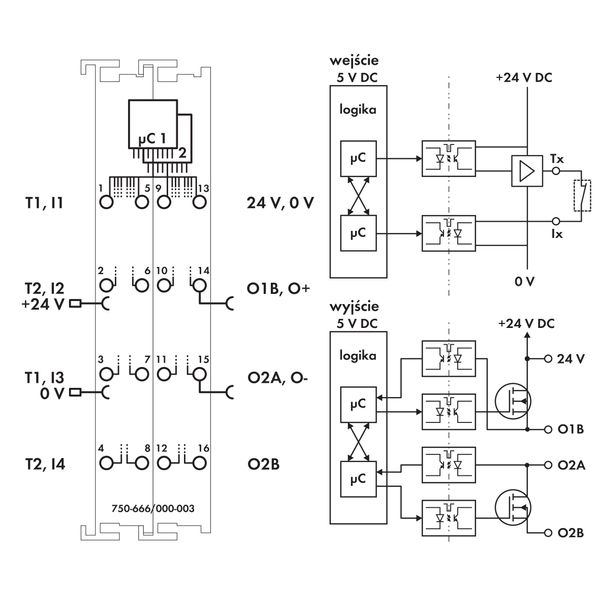 Fail-safe 4/2 channel digital input/output 24 VDC 10 A yellow image 5