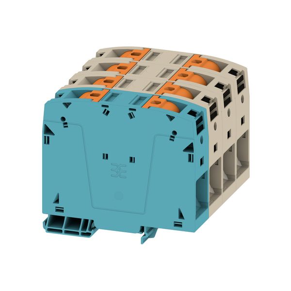 Feed-through terminal block, PUSH IN, 95 mm², 1000 V, 232 A image 1