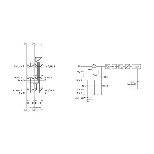 4-channel analog input 0/4 … 20 mA Intrinsically safe blue image 3