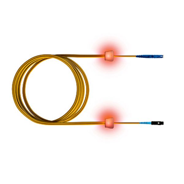 FO LED Patch Cord, Simplex, LC/E2000, E09/125, OS2, 10m image 1
