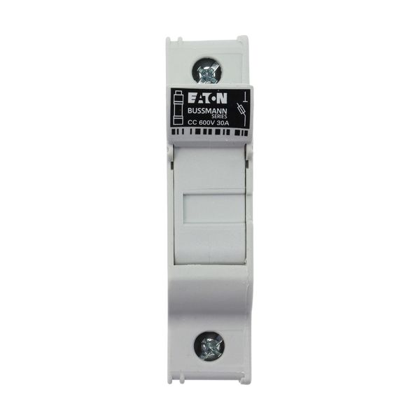 Fuse-holder, LV, 30 A, AC 600 V, 10 x 38 mm, CC, 1P, UL, DIN rail mount image 44