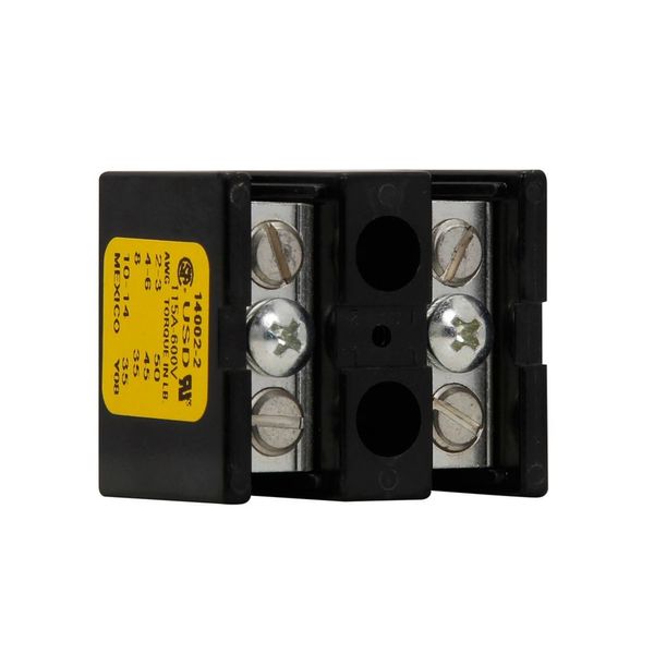 Terminal block, low voltage, 115 A, AC 600 V, DC 600 V, 2P, UL, CSA image 8