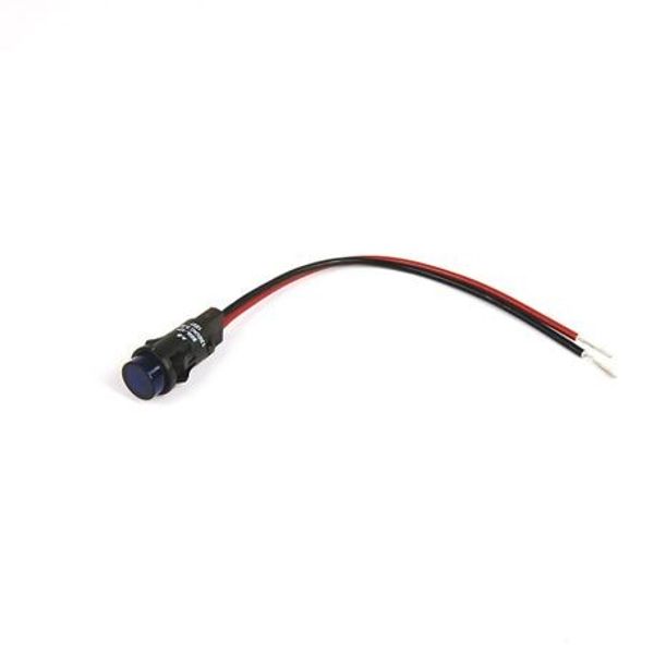 Allen-Bradley 800L-12L10R Indicator Light, 12 mm, LED, 120V AC 50/60 Hz, Red, Wire Lead image 1