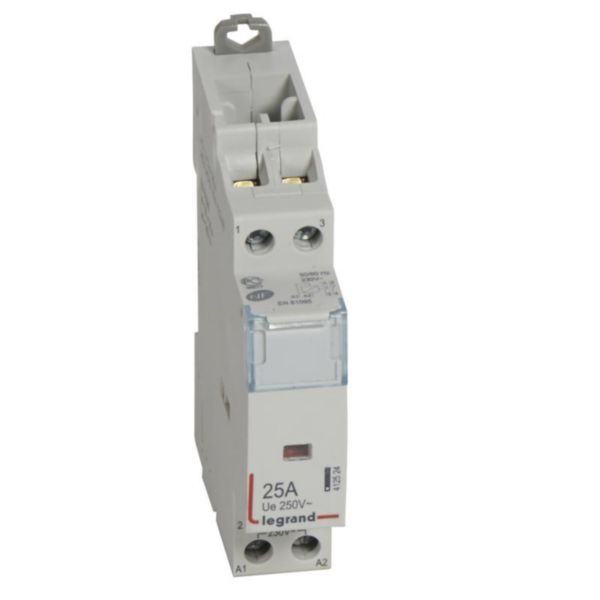 Contactor for high power - bipolar 230V~ - 2O - 25A - 1 module image 1