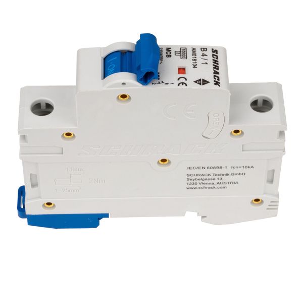 Miniature Circuit Breaker (MCB) AMPARO 10kA, B 4A, 1-pole image 7