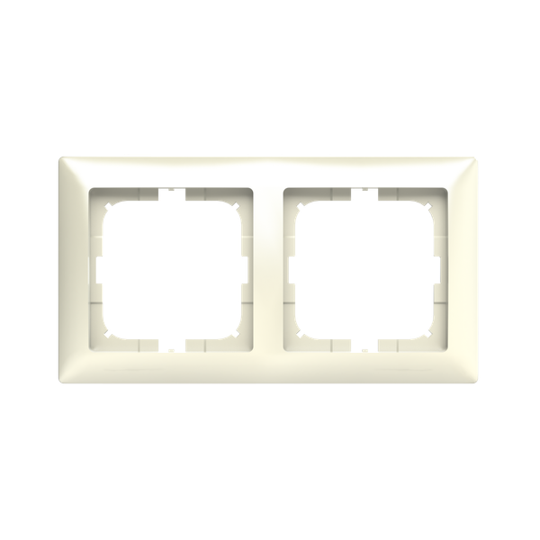 2512-92-507 Cover Frame 2gang(s) ivory - Basic55 image 1