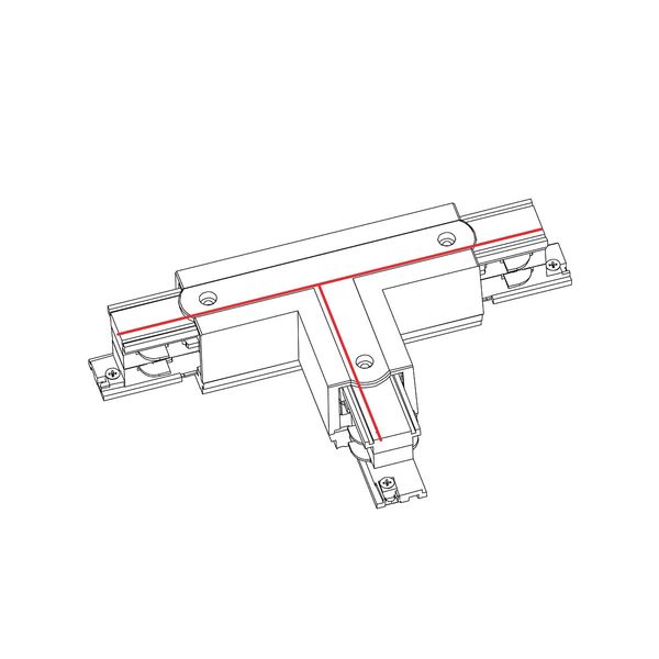 CTLS POWER T CONNECTOR RIGHT 1 WHITE (T-R1) image 1