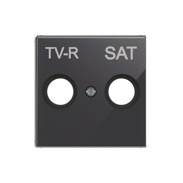 8550 CN Cover TV/R socket SAT Black - Sky Niessen image 1