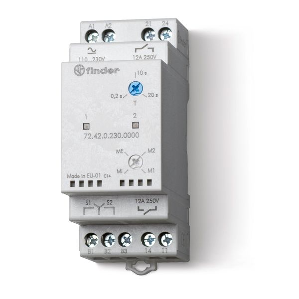 Monitoring Relay alternating load 2NO 12A/24VUC, Multi-function (72.42.0.024.0000) image 2