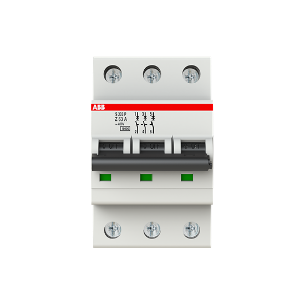 S203P-Z63 Miniature Circuit Breaker - 3P - Z - 63 A image 6