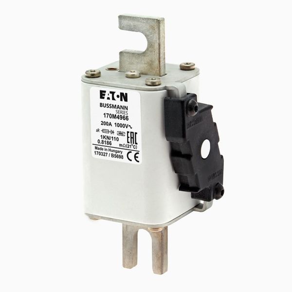 Fuse-link, high speed, 200 A, AC 1000 V, DIN 1, 51 x 69 x 138 mm, aR, DIN, IEC, type K indicator image 3