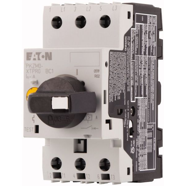 Motor-protective circuit-breaker, 3p, Ir=0.4-0.63A, thumb grip lockable image 3