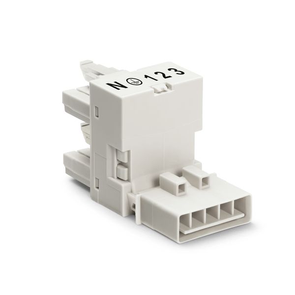 h-distribution connector 5-pole Cod. A white image 1