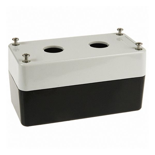 Control box enclosure, two holes, depth 60 mm image 1