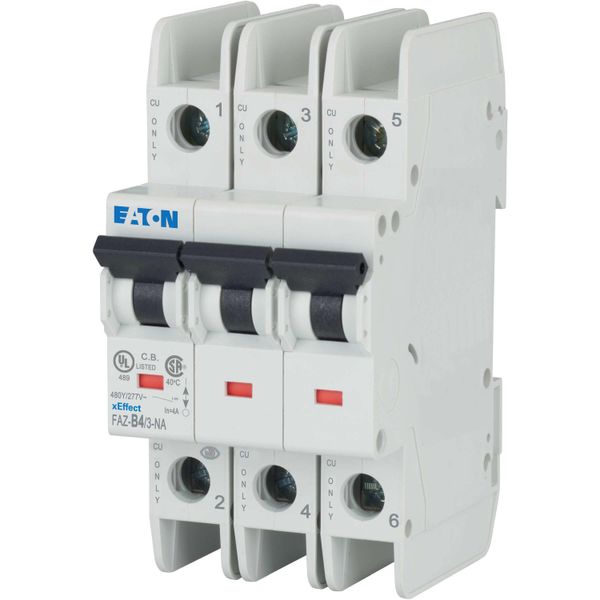 Miniature circuit breaker (MCB), 4 A, 3p, characteristic: B image 10