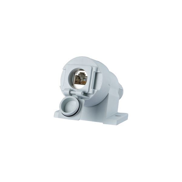 E-DAT Industry IP67 V6 surface mount housing, 1 port Cat.6A - E-DAT mo image 1