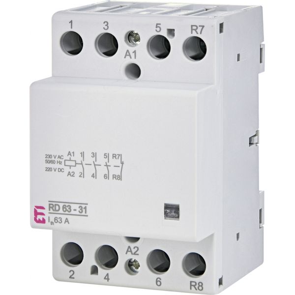 Modular contactor, RD 63-31-230V AC/DC image 1