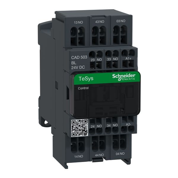 TeSys Deca control relay - 5 NO - = 690 V - 24 V DC low consumption coil image 5