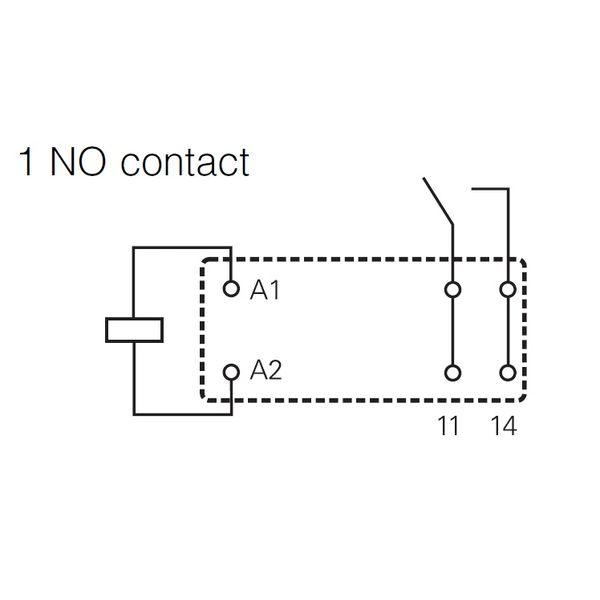 PCB Inrush-relay 1 NC 24VDC 16A pinning 5.0 image 2