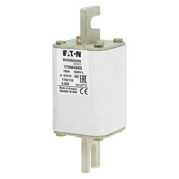 Fuse-link, high speed, 160 A, AC 1000 V, DIN 1, 51 x 69 x 138 mm, aR, DIN, IEC, single indicator image 19