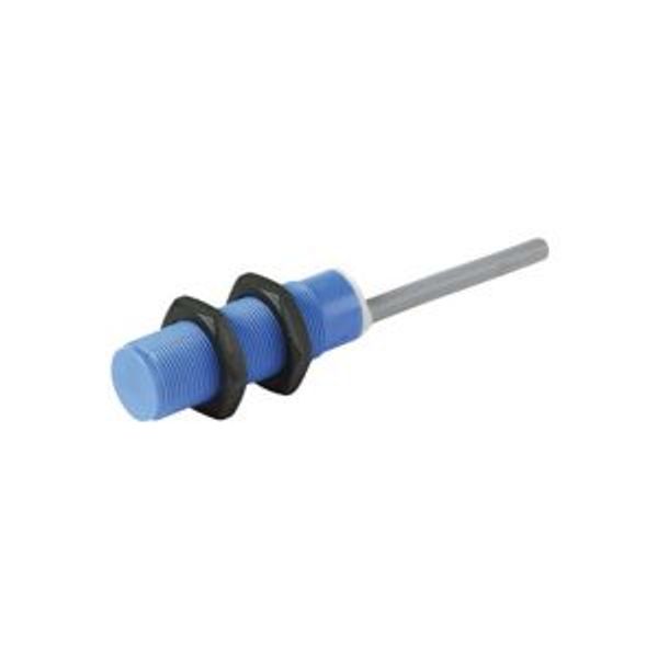 Proximity switch, inductive, 1N/O, Sn=8mm, 3L, 10-30VDC, NPN, M18, insulated material, line 2m image 1