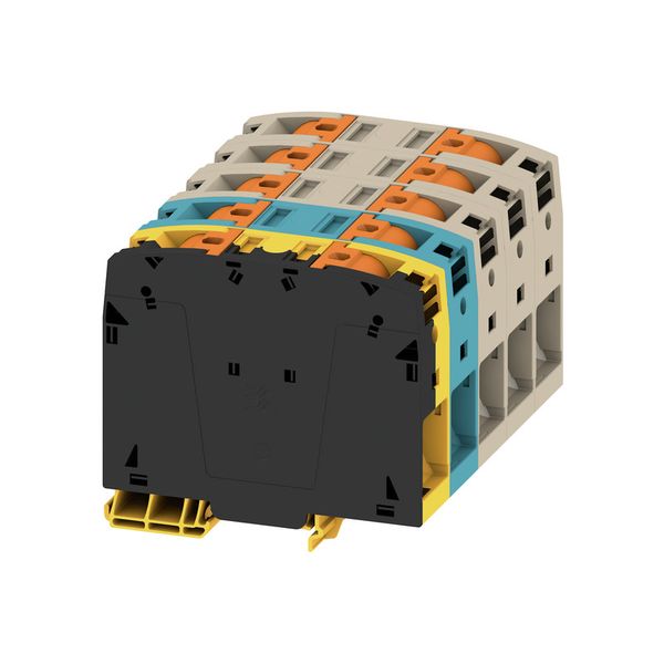 Feed-through terminal block, PUSH IN, 95 mm², 1000 V, 232 A image 1