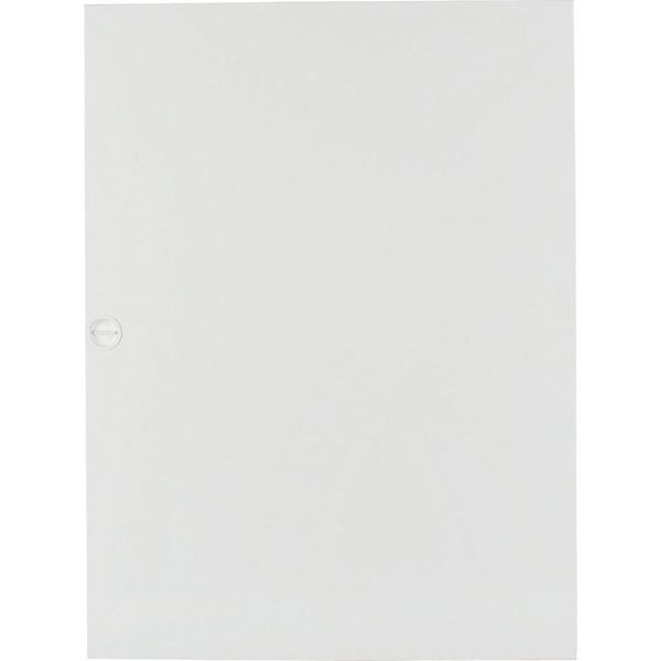 Flush mounted steel sheet door white, for 24MU per row, 2 rows image 1