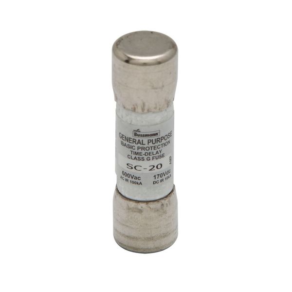 Fuse-link, low voltage, 20 A, AC 600 V, DC 170 V, 35.8 x 10.4 mm, G, UL, CSA, time-delay image 8